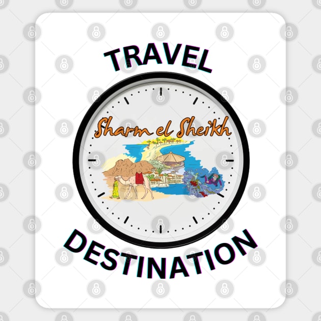 Travel to Sharm el Sheikh Sticker by Voxen X